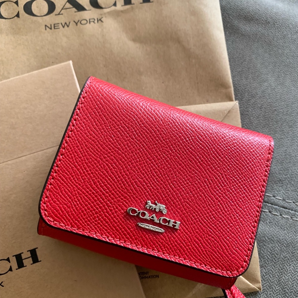 New Coach Red Small Wallet New